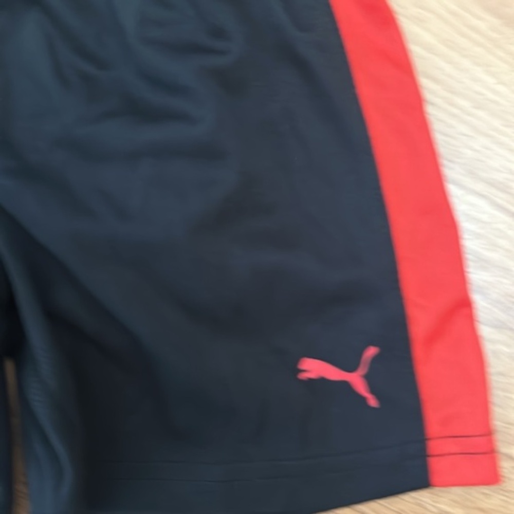 Puma Gray and Black Athletic Shorts Set Baby Boy Size 24 Months NEW - Picture 10 of 11